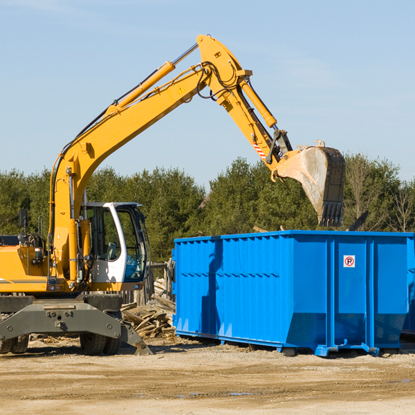 are there any restrictions on where a residential dumpster can be placed in Milo NY